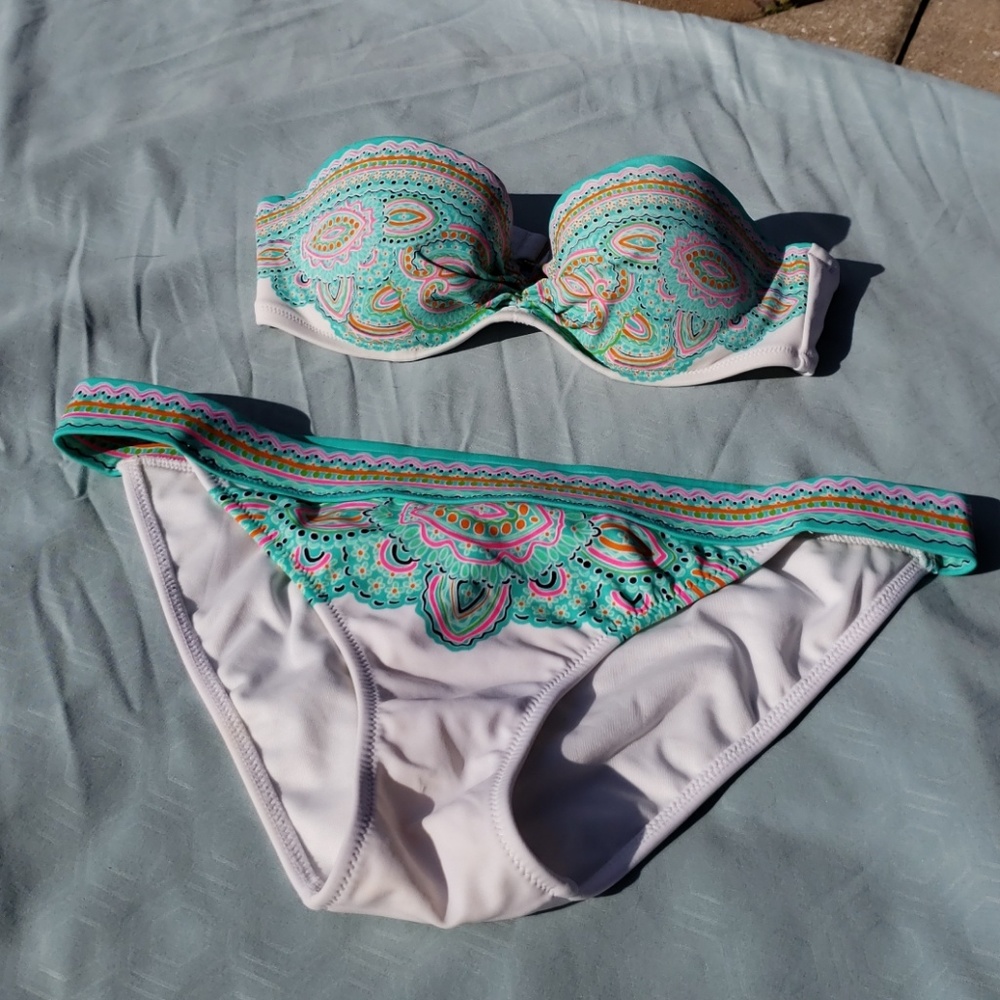 Victoria secret PINK bikini set SMALL boho spring